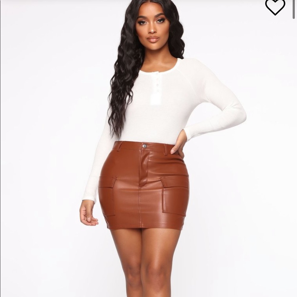 Cognac skirt